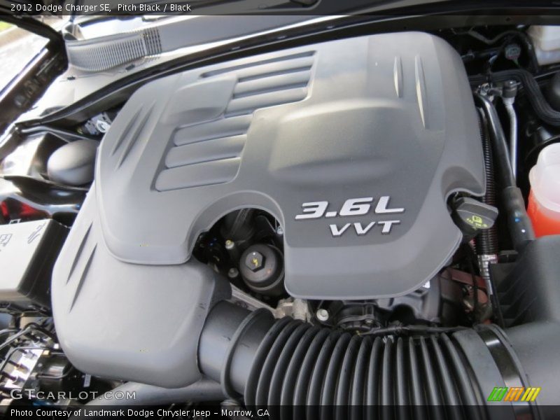 Pitch Black / Black 2012 Dodge Charger SE