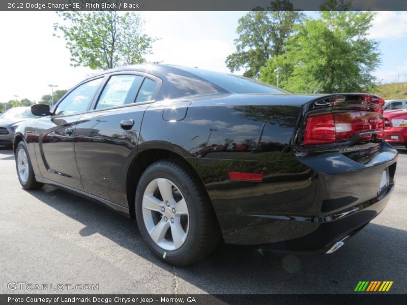 Pitch Black / Black 2012 Dodge Charger SE