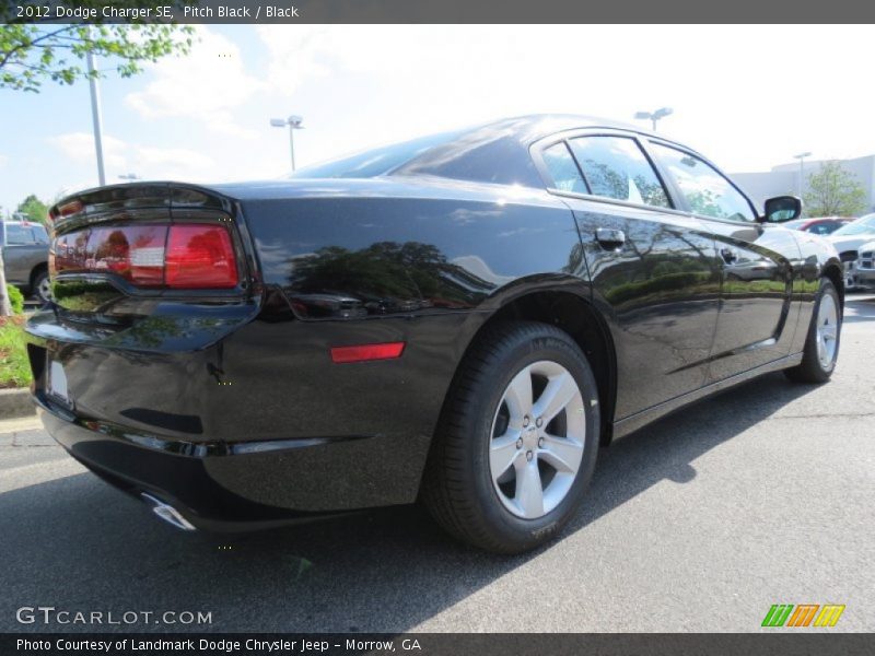 Pitch Black / Black 2012 Dodge Charger SE