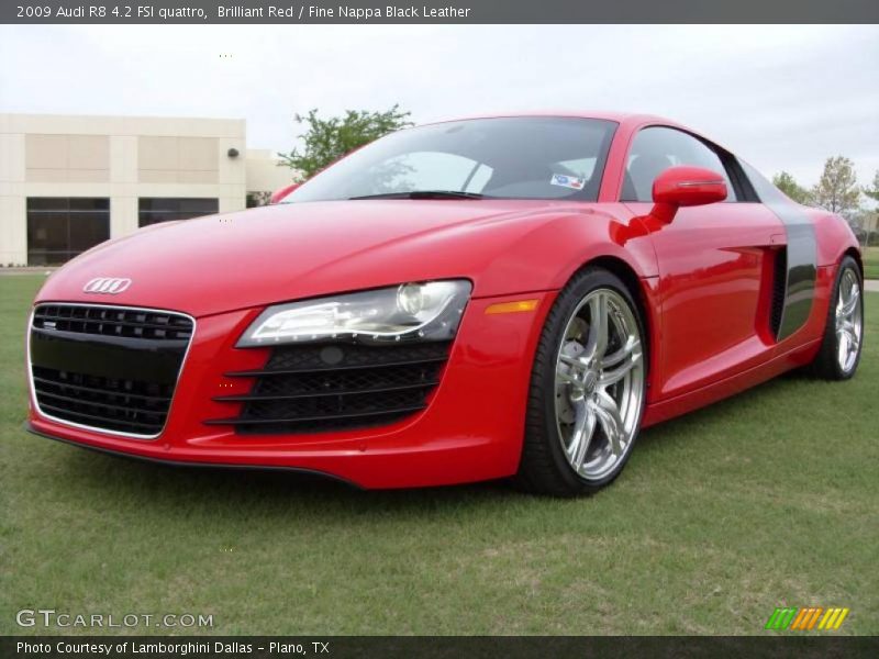 Brilliant Red / Fine Nappa Black Leather 2009 Audi R8 4.2 FSI quattro