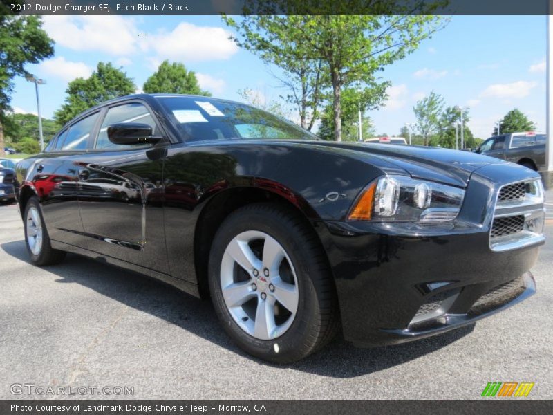 Pitch Black / Black 2012 Dodge Charger SE