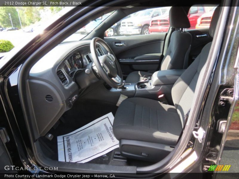 Pitch Black / Black 2012 Dodge Charger SE