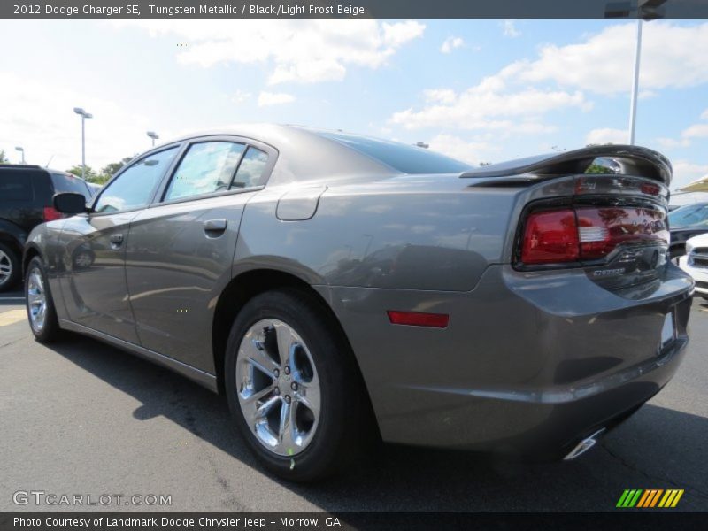 Tungsten Metallic / Black/Light Frost Beige 2012 Dodge Charger SE