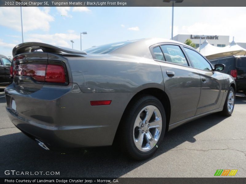 Tungsten Metallic / Black/Light Frost Beige 2012 Dodge Charger SE