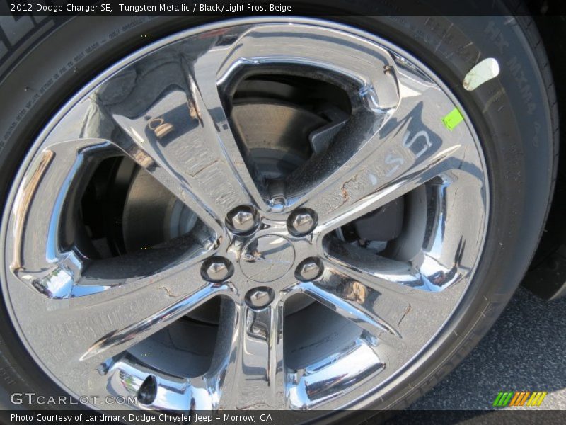 Tungsten Metallic / Black/Light Frost Beige 2012 Dodge Charger SE