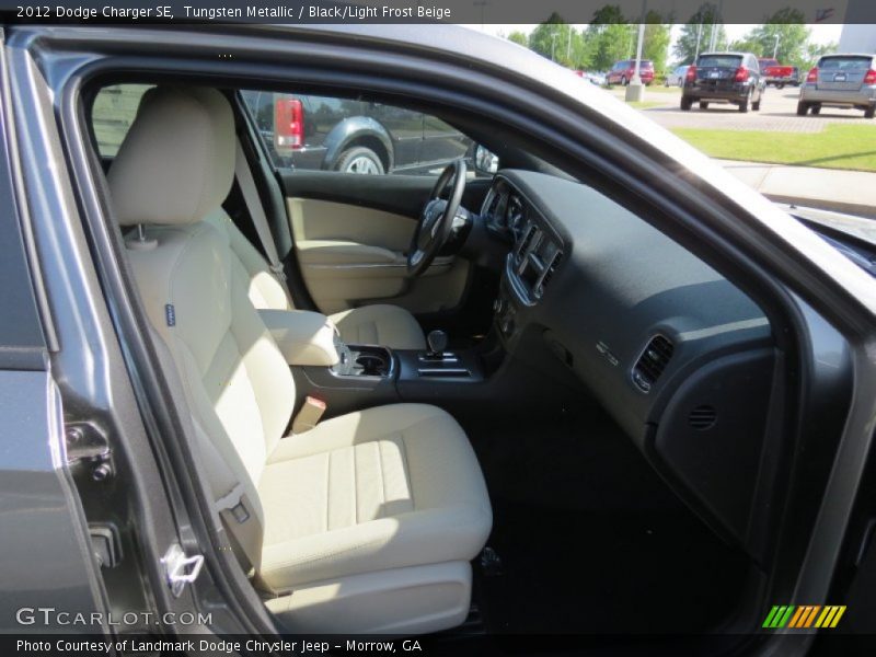Tungsten Metallic / Black/Light Frost Beige 2012 Dodge Charger SE