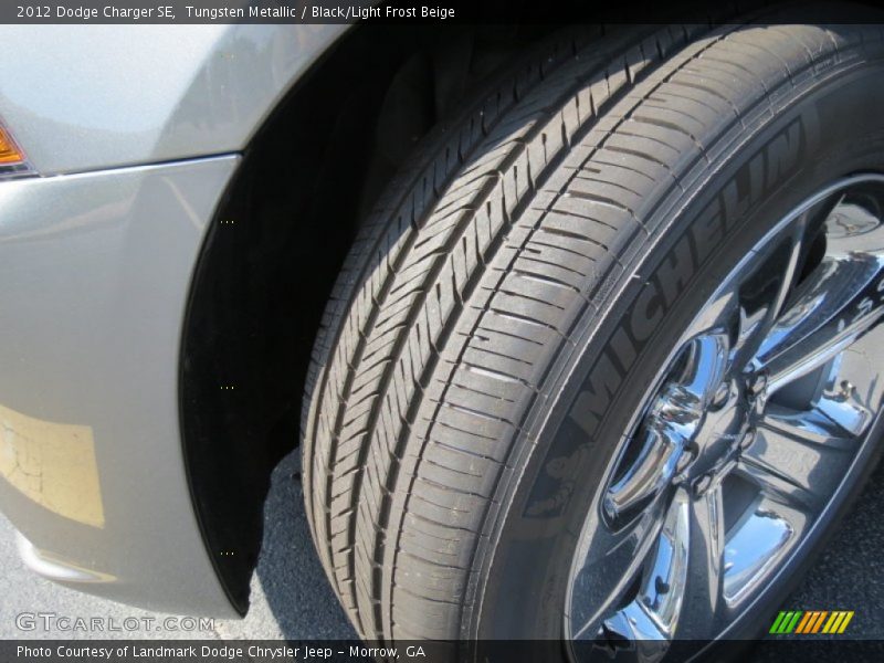 Tungsten Metallic / Black/Light Frost Beige 2012 Dodge Charger SE