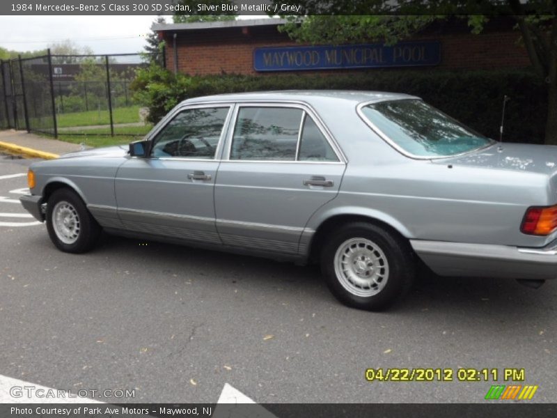 Silver Blue Metallic / Grey 1984 Mercedes-Benz S Class 300 SD Sedan