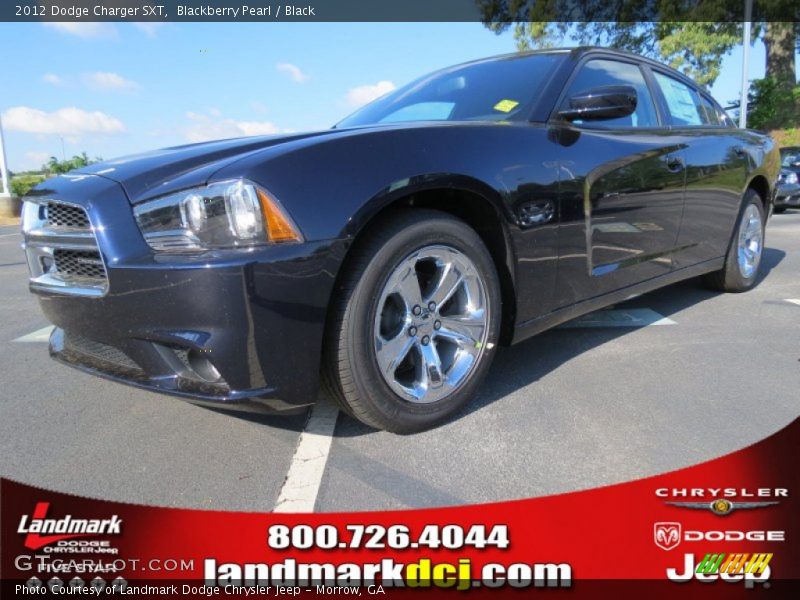 Blackberry Pearl / Black 2012 Dodge Charger SXT