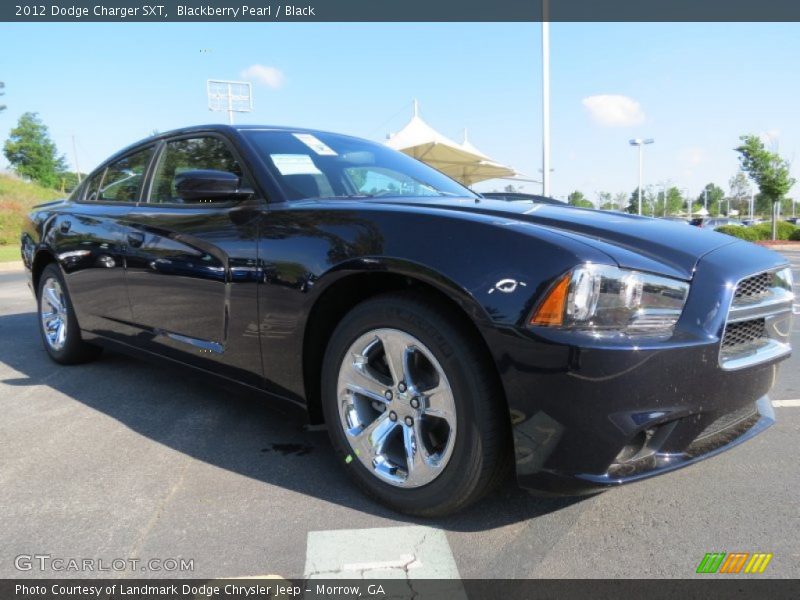 Blackberry Pearl / Black 2012 Dodge Charger SXT