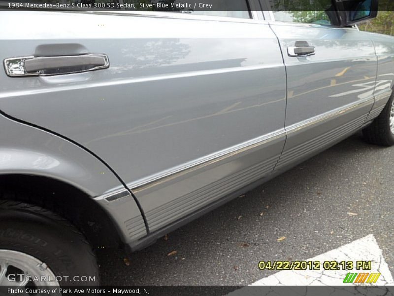 Silver Blue Metallic / Grey 1984 Mercedes-Benz S Class 300 SD Sedan