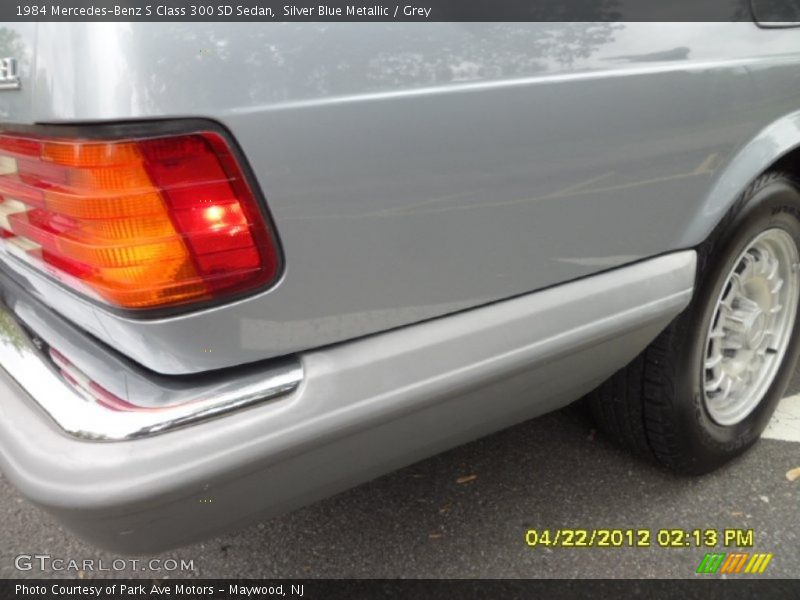 Silver Blue Metallic / Grey 1984 Mercedes-Benz S Class 300 SD Sedan