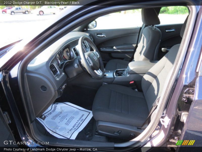 Blackberry Pearl / Black 2012 Dodge Charger SXT