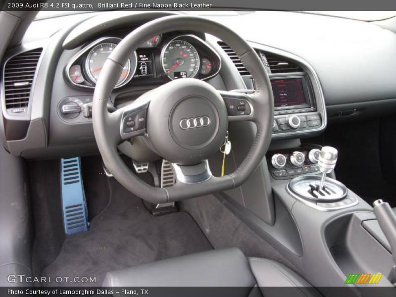 Brilliant Red / Fine Nappa Black Leather 2009 Audi R8 4.2 FSI quattro