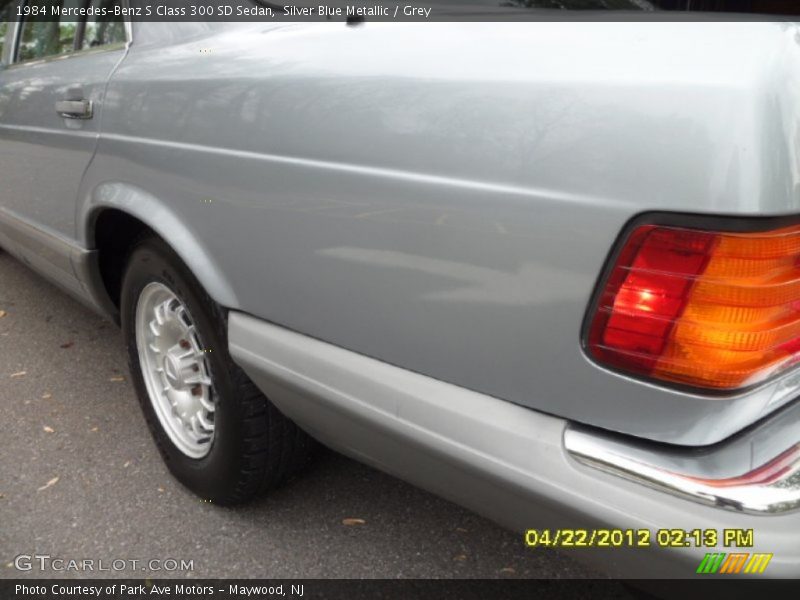 Silver Blue Metallic / Grey 1984 Mercedes-Benz S Class 300 SD Sedan