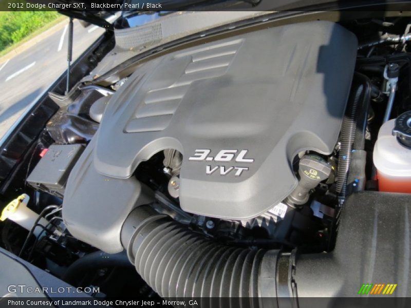 Blackberry Pearl / Black 2012 Dodge Charger SXT