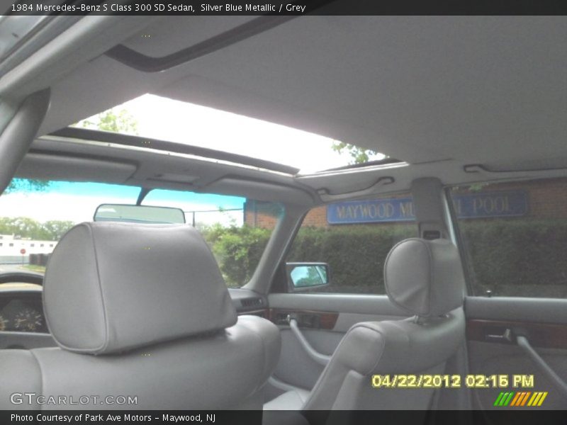 Silver Blue Metallic / Grey 1984 Mercedes-Benz S Class 300 SD Sedan
