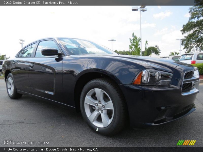 Blackberry Pearl / Black 2012 Dodge Charger SE
