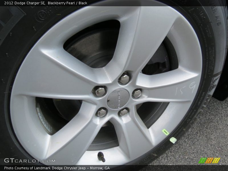 Blackberry Pearl / Black 2012 Dodge Charger SE