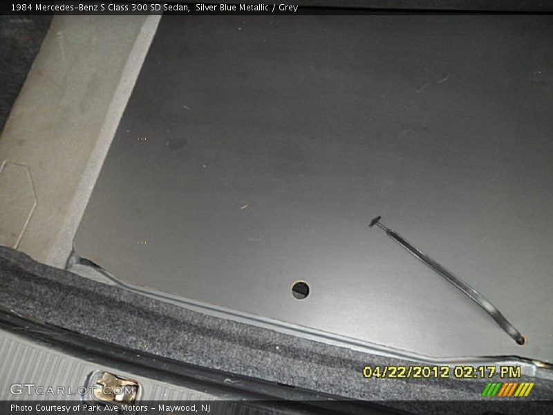 Silver Blue Metallic / Grey 1984 Mercedes-Benz S Class 300 SD Sedan