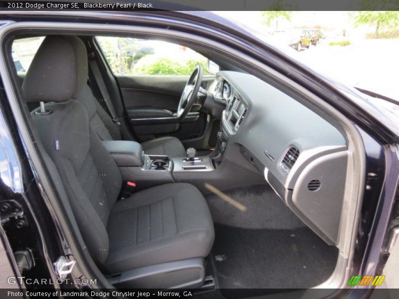 Blackberry Pearl / Black 2012 Dodge Charger SE