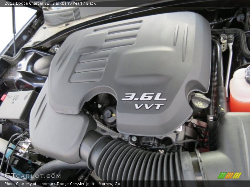 Blackberry Pearl / Black 2012 Dodge Charger SE