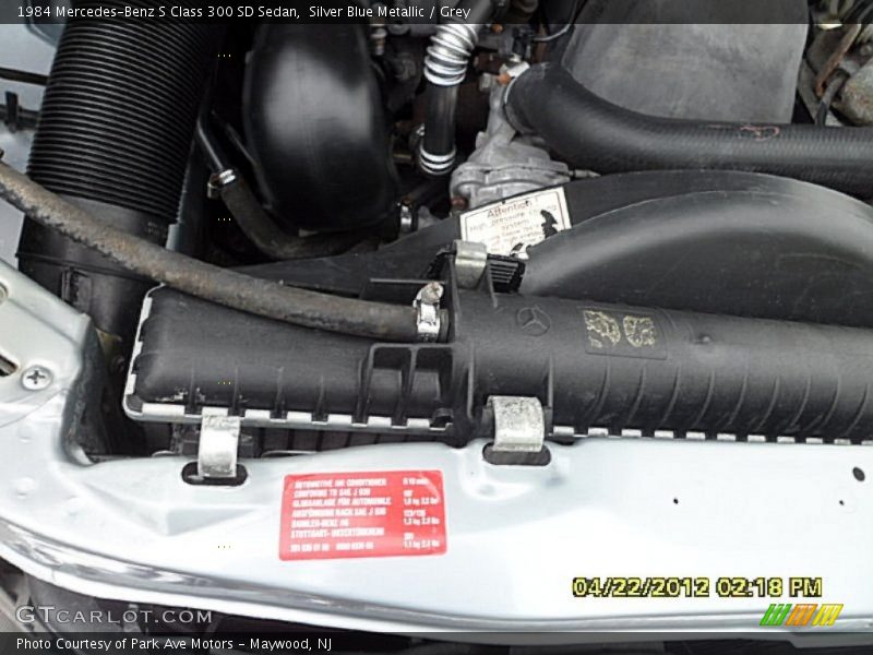 Silver Blue Metallic / Grey 1984 Mercedes-Benz S Class 300 SD Sedan