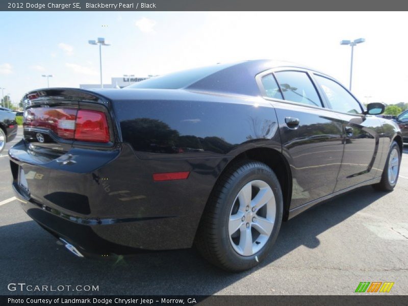 Blackberry Pearl / Black 2012 Dodge Charger SE