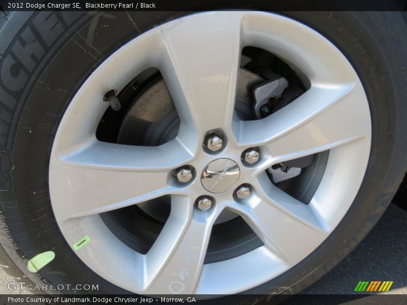 Blackberry Pearl / Black 2012 Dodge Charger SE