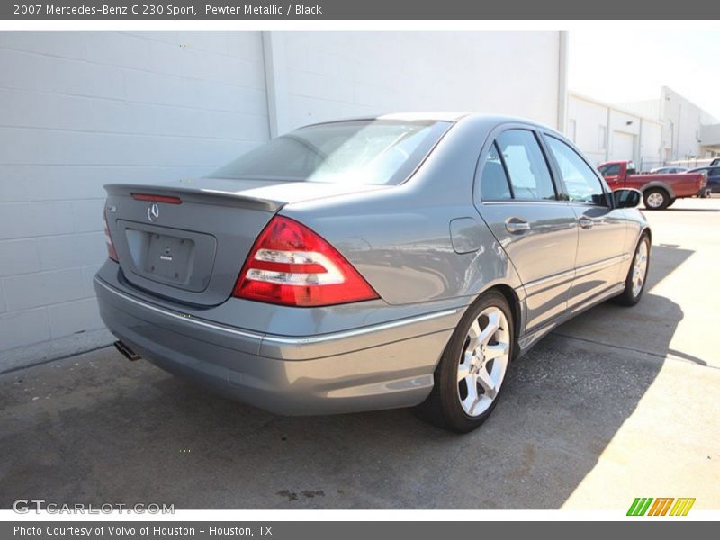 Pewter Metallic / Black 2007 Mercedes-Benz C 230 Sport