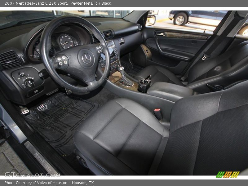 Pewter Metallic / Black 2007 Mercedes-Benz C 230 Sport