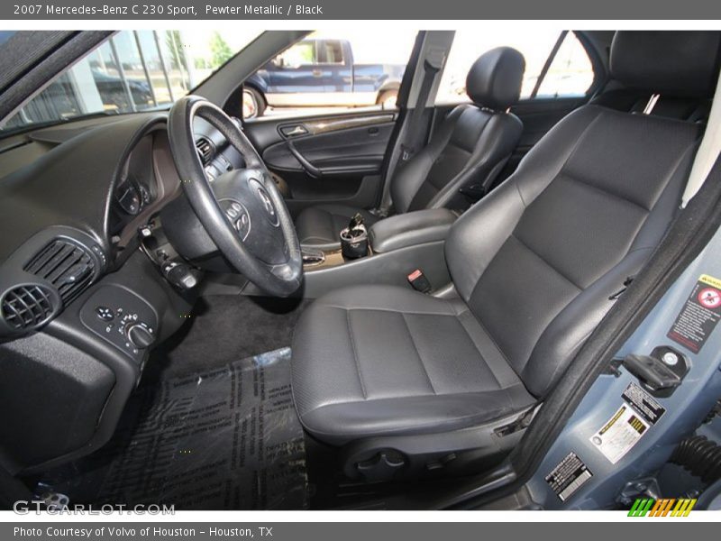 Pewter Metallic / Black 2007 Mercedes-Benz C 230 Sport