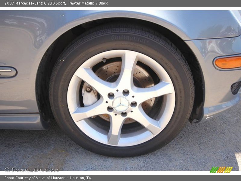 Pewter Metallic / Black 2007 Mercedes-Benz C 230 Sport