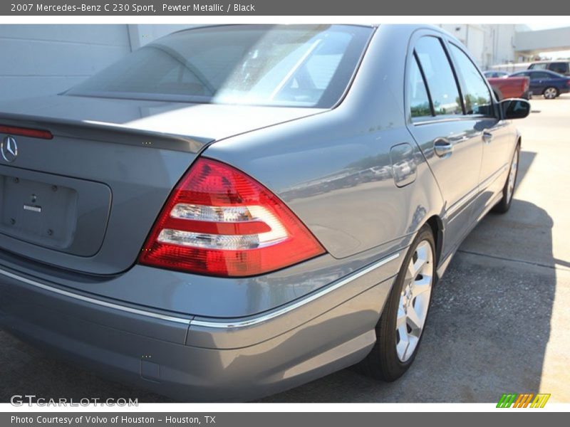 Pewter Metallic / Black 2007 Mercedes-Benz C 230 Sport
