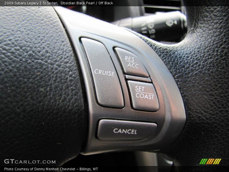 Obsidian Black Pearl / Off Black 2009 Subaru Legacy 2.5i Sedan