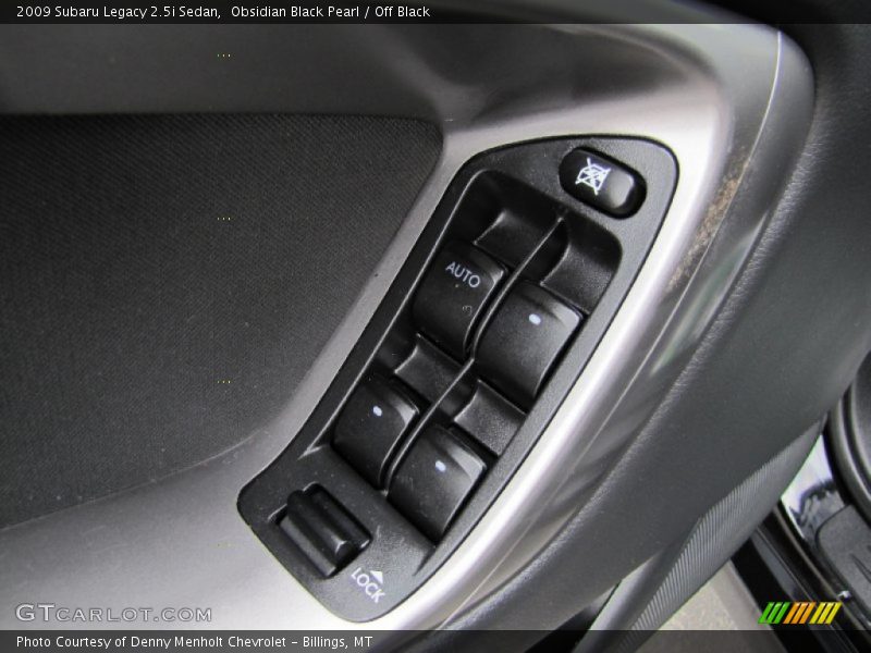 Obsidian Black Pearl / Off Black 2009 Subaru Legacy 2.5i Sedan