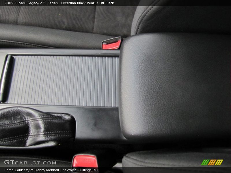 Obsidian Black Pearl / Off Black 2009 Subaru Legacy 2.5i Sedan