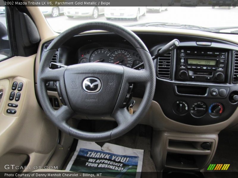 Parchment Gold Metallic / Beige 2002 Mazda Tribute LX V6