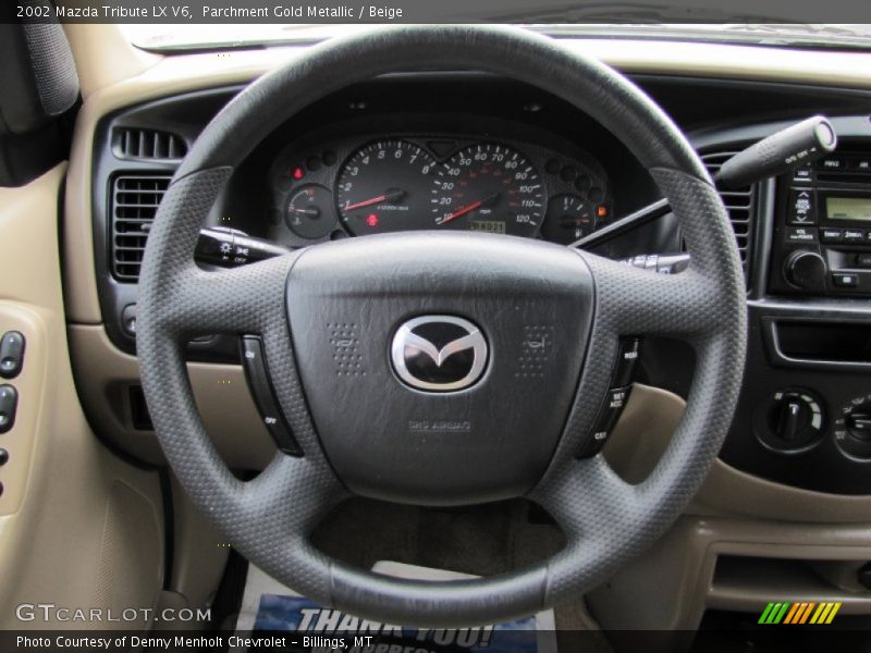 Parchment Gold Metallic / Beige 2002 Mazda Tribute LX V6