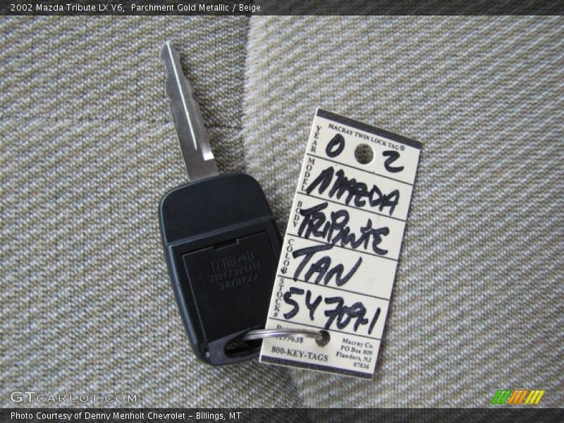 Parchment Gold Metallic / Beige 2002 Mazda Tribute LX V6