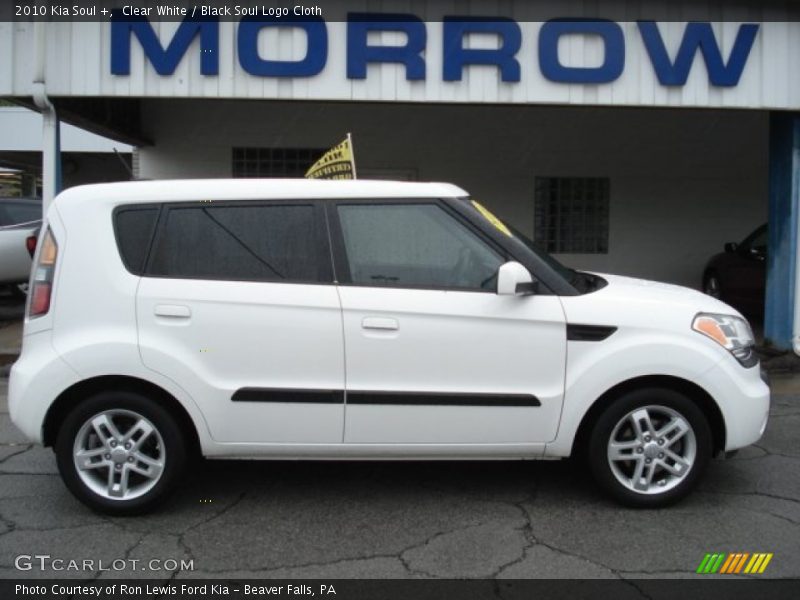 Clear White / Black Soul Logo Cloth 2010 Kia Soul +