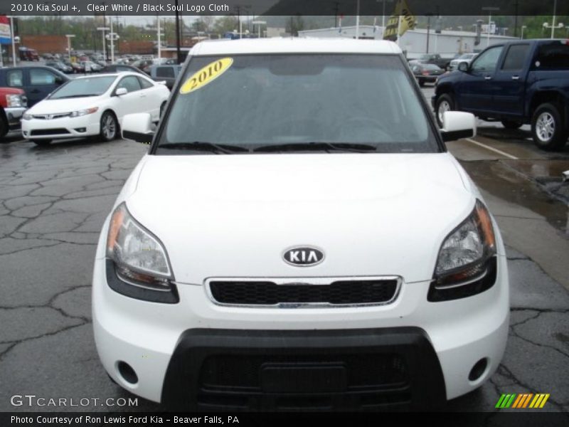 Clear White / Black Soul Logo Cloth 2010 Kia Soul +