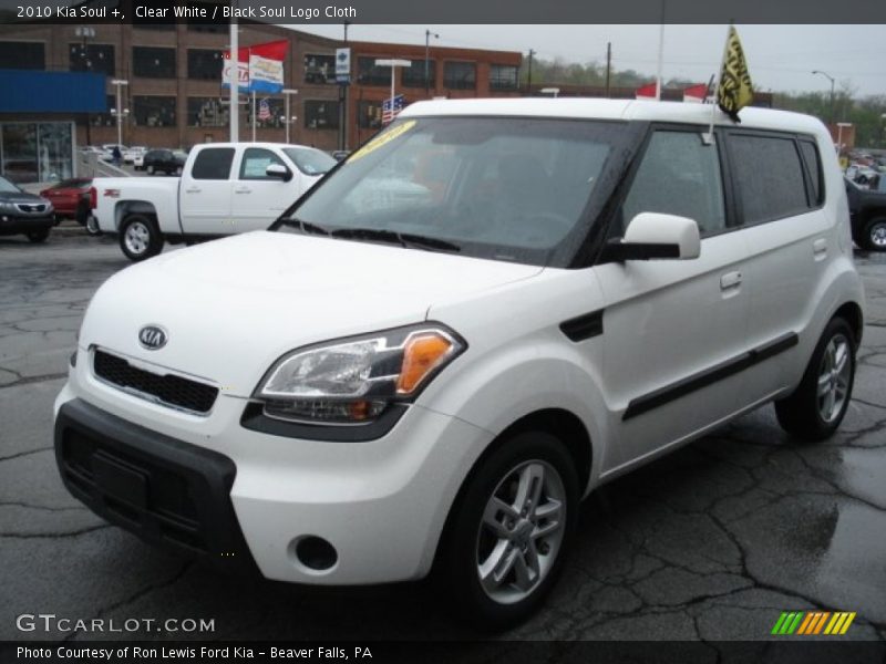 Clear White / Black Soul Logo Cloth 2010 Kia Soul +