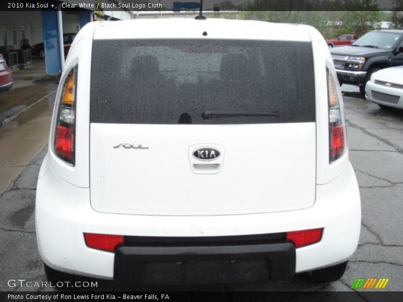 Clear White / Black Soul Logo Cloth 2010 Kia Soul +
