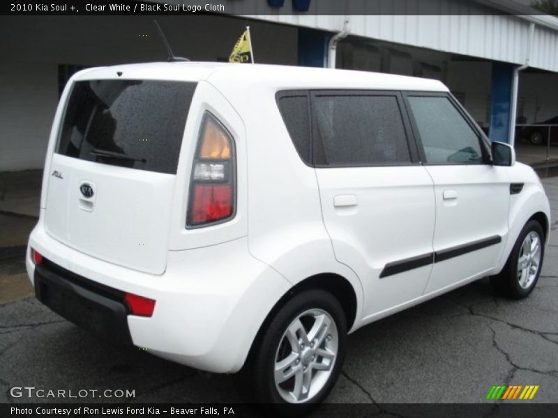 Clear White / Black Soul Logo Cloth 2010 Kia Soul +