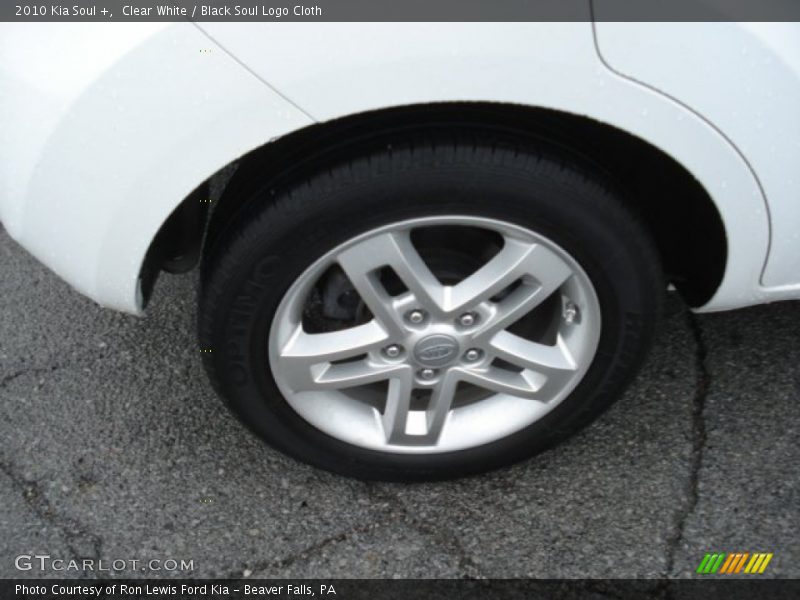 Clear White / Black Soul Logo Cloth 2010 Kia Soul +