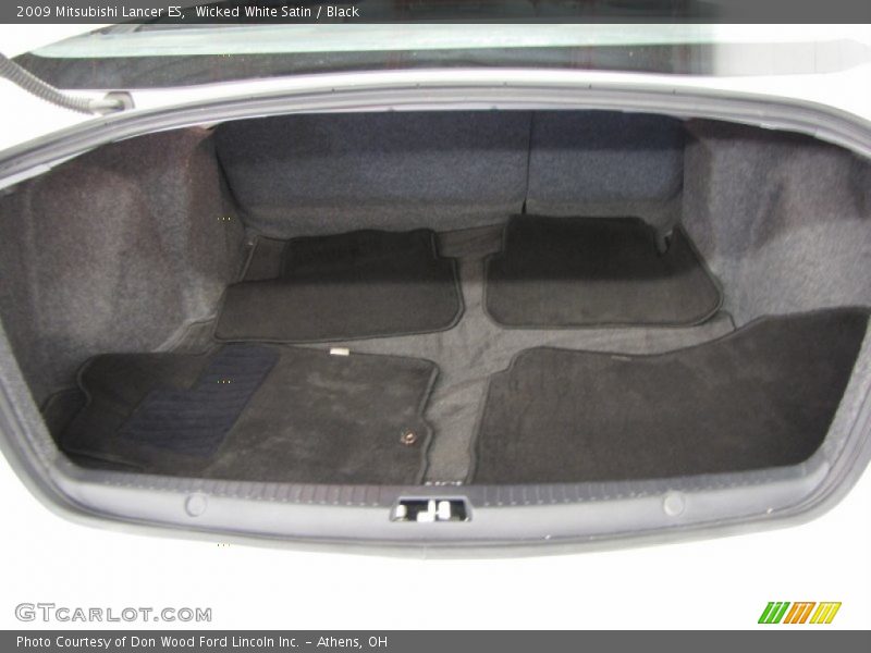 Wicked White Satin / Black 2009 Mitsubishi Lancer ES