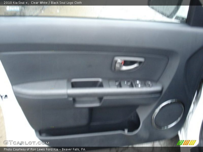Clear White / Black Soul Logo Cloth 2010 Kia Soul +