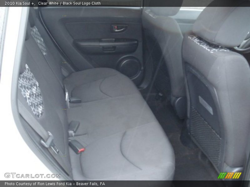 Clear White / Black Soul Logo Cloth 2010 Kia Soul +