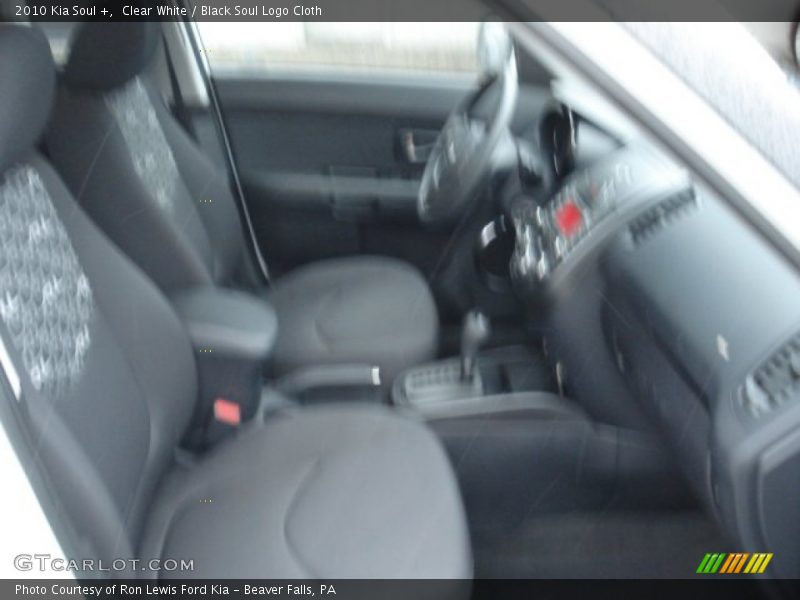 Clear White / Black Soul Logo Cloth 2010 Kia Soul +